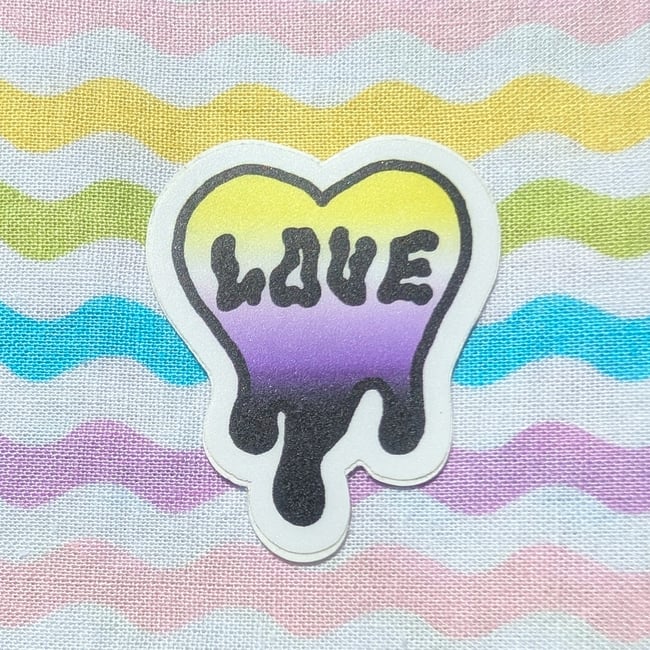 Mini Pride Heart Stickers