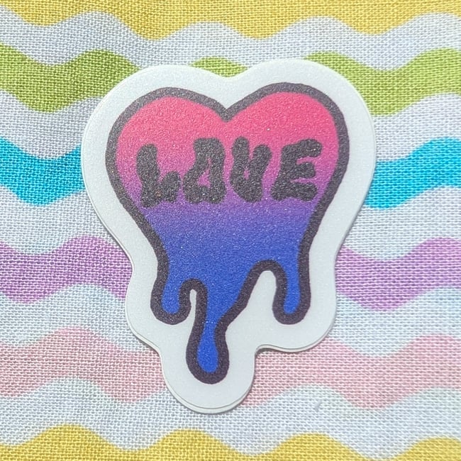 Mini Pride Heart Stickers