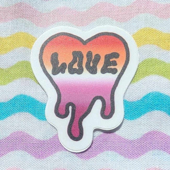 Mini Pride Heart Stickers