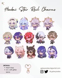 Image 1 of HSR Chibi Glitter Charms