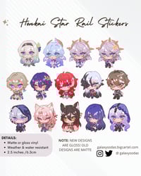 HSR Chibi Vinyl Stickers