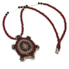 Turtle Beaded Amulet Necklace