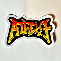 Image 1 of Atheist Band Logo Glossy Finish Vinyl Sticker
