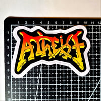 Image 2 of Atheist Band Logo Glossy Finish Vinyl Sticker