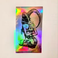 Image 1 of Shibari Demon Polychromatic Glossy Finish Laser Sticker