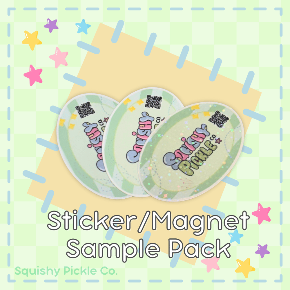 Image of Custom Sticker/Magnet Sampler Pack