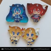 Image 3 of Chonky Stackable Synthesizer Charms