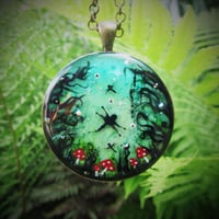 Image 1 of Dragonflies in Enchanted Forest Pendant