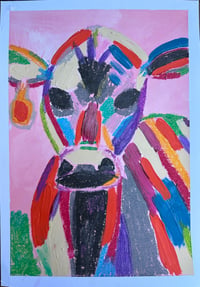 Image 2 of Cows- original art on paper 