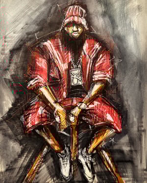 EMPEROR RAE - ORIGINAL ILLUSTRATION ON PAPER 8x11"
