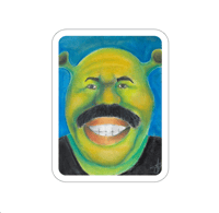 Image 1 of Steve Harvey Shrek Sticker