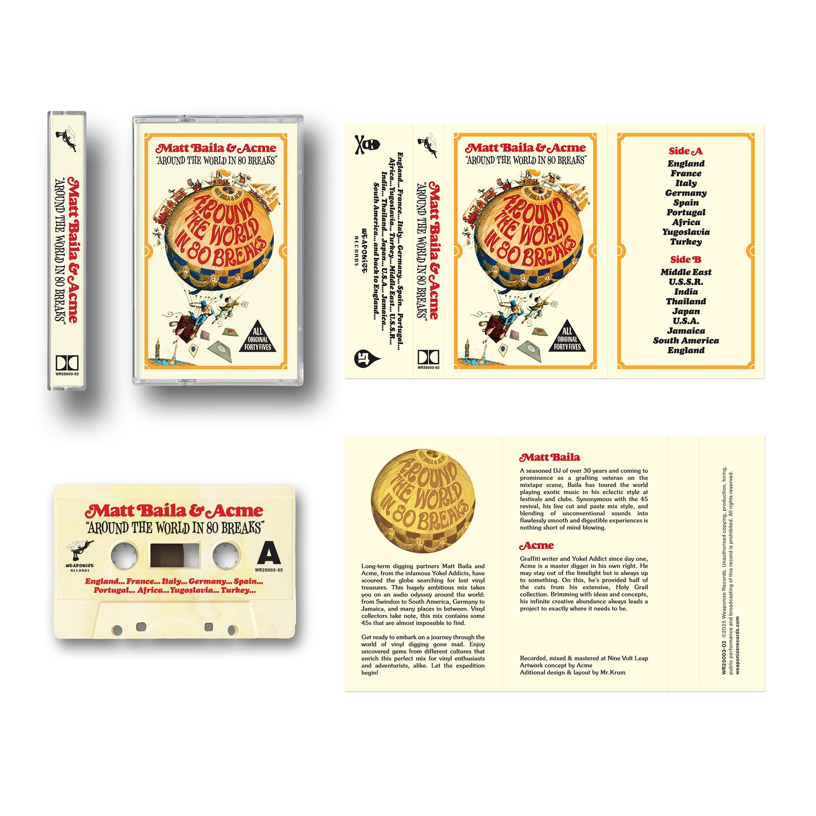 AROUND THE WORLD IN 80 BREAKS BY MATT BAILA & ACME (CASSETTE