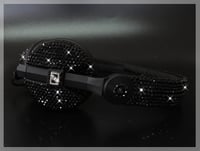 Image 3 of Custom Crystal Jet Black Sennheiser HD 25 Headphones