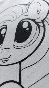 Image 5 of Hand-Printed Fluttershy Tote Bag