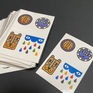 Image of lot stickers + tatouages éphémères 
