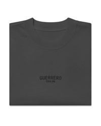 Image 3 of Stealth Fade Embroidered Oversized Tee - Black