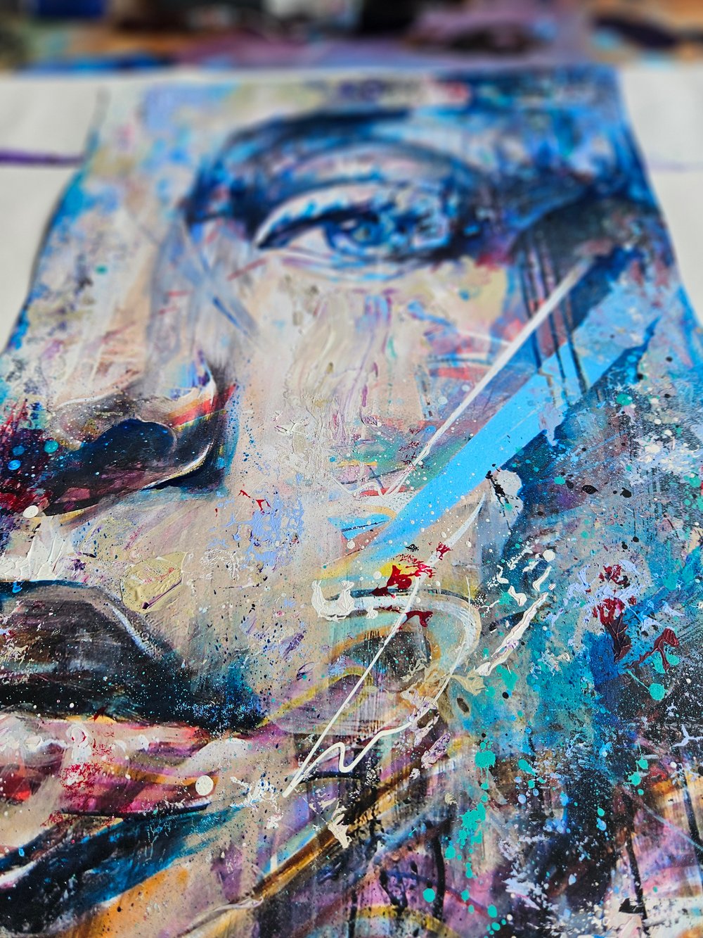 "The Dream Left Undrawn" 1/1 ORIGINAL - Mixed Media on paper - FREE WORLDWIDE SHIPPING!!!