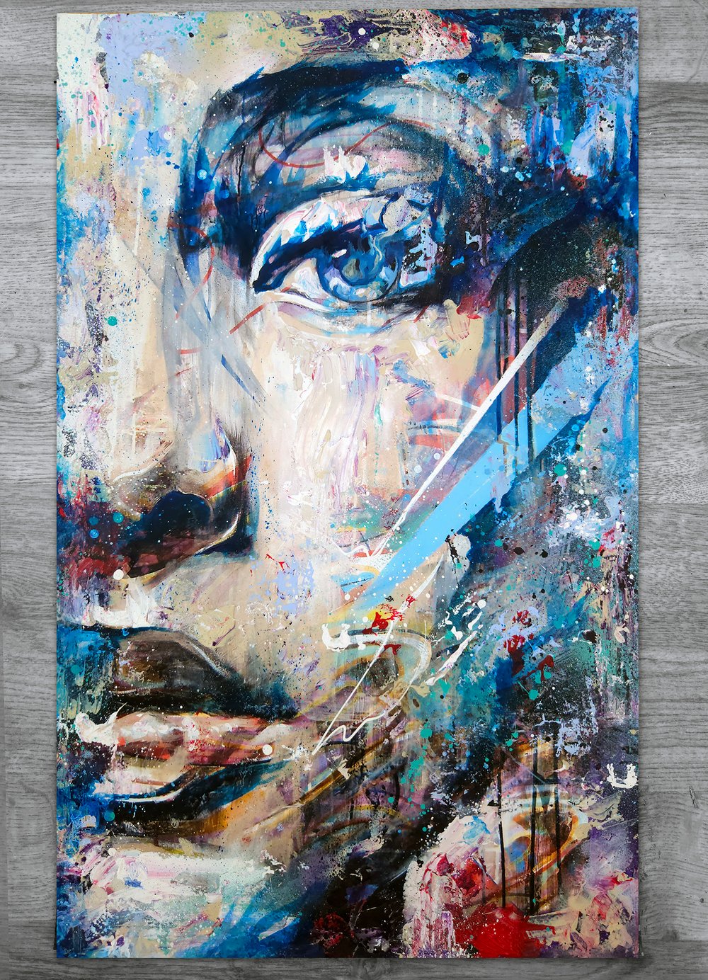 "The Dream Left Undrawn" 1/1 ORIGINAL - Mixed Media on paper - FREE WORLDWIDE SHIPPING!!!