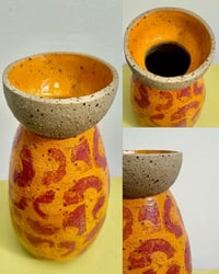 Image 4 of Orange Mid-Century Inspired Vase