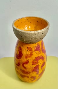 Image 5 of Orange Mid-Century Inspired Vase