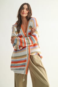 Image 5 of Striped Knit Cardigan - LATE OCT 