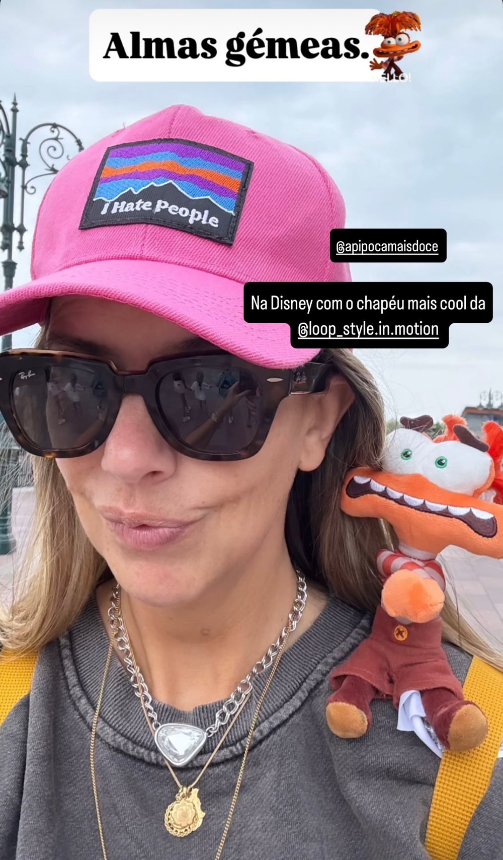 Image of Boné rosa I hate People