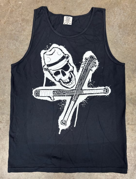 Image of Stencil Skull and Bats Tank