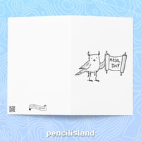 Image 4 of Wise Owl Mazel Tov 4x6" Greeting Card - Envelope Included