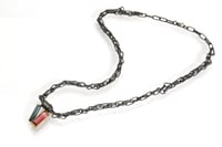 Image 2 of Oxidised Silver, 18ct Gold and Tourmaline Necklace