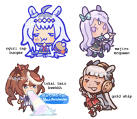 Image 8 of Assorted Uma Musume Stickers