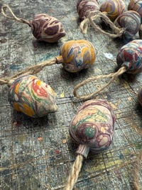 Image 4 of ACORNS - 'Lucky Dip' style Hand Marbled Wooden Acorns 