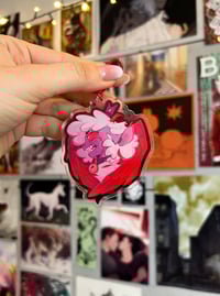 Image 3 of Lamb Double Sided Keychain | Cult of the Lamb