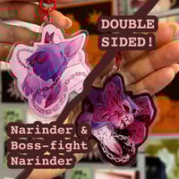 Image 1 of Narinder Double Sided Keychain | Cult of the Lamb