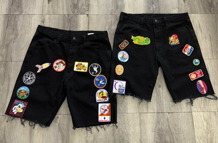 Image of 1 of 1 Vintage patch shorts