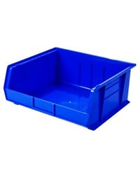 Hanging & Stacking Bin, 14-3/4 x 16-1/2 x 7", Blue AW30250BLUE Package Qty :6 ($13.00 EA)