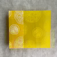 Image 2 of Maize Citrus celebration white ink printed color vellum wrap for 5x7 cards PACK of 10