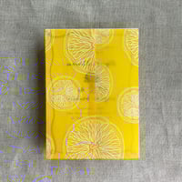 Image 3 of Maize Citrus celebration white ink printed color vellum wrap for 5x7 cards PACK of 10