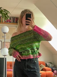 Image 3 of Long sleeve off-shoulder top