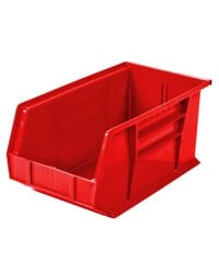 Hanging & Stacking Bin, 14-3/4 x 8-1/4 x 7", Red AW30240RED Package Qty :	12 ($8.25 EA)