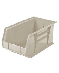 Hanging & Stacking Bin, 14-3/4 x 8-1/4 x 7", Stone AW30240STONE Package Qty :	12 ($8.25 EA)
