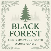 Image 1 of Black Forest Candle 🕯️🌲