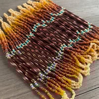 Image 3 of Auburn beaded earrings