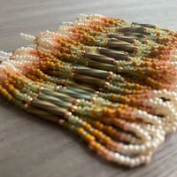 Image 3 of Golden sunsets Native American beaded earrings