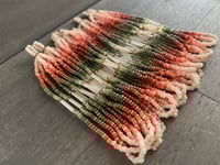 Image 3 of Summer breeze - Peach and Green beaded earrings