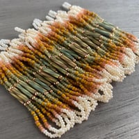 Image 4 of Golden sunsets Native American beaded earrings