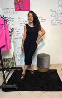 Image 5 of Vestito midi in maglia