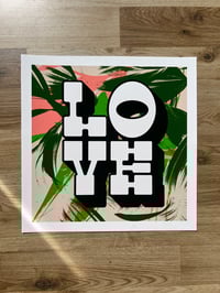 Love Print Jungle Green Reverse 400x400mm