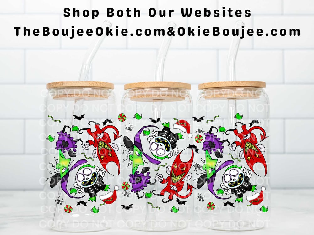 Image of NBC Sandy Claws Christmas Uv Dtf Wrap Double Sided W0753
