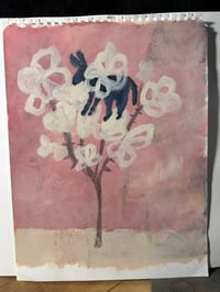 Image 2 of Original: Donkey in Camelia Tree