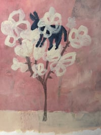 Image 1 of Original: Donkey in Camelia Tree